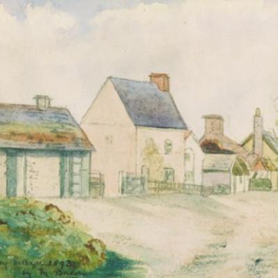 1909 Drawing Of Village